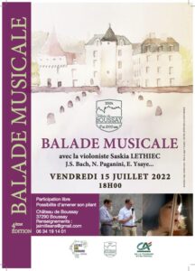 Ballade musicale autour du château avec Saskia Lethiec au violon @ Château de Boussay